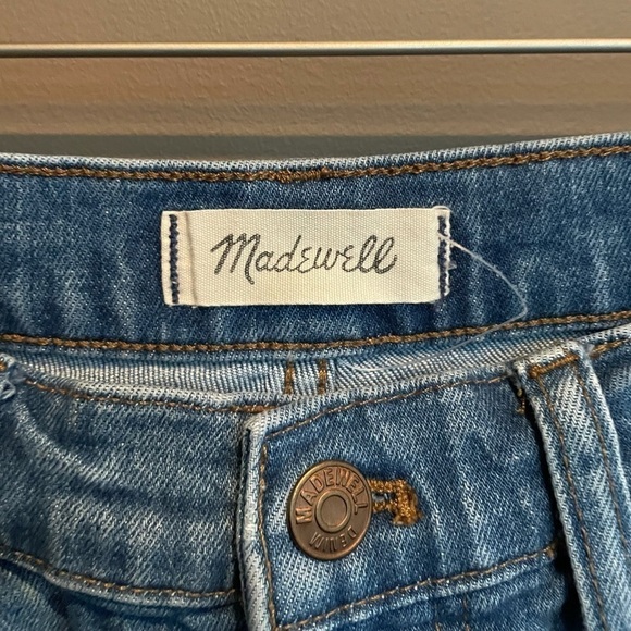 Madewell High Rise Slim Crop Boyjean Raw Hem 26 - Picture 4 of 9